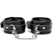 8 pieces cowhide leather bondage set / BK-1001BK