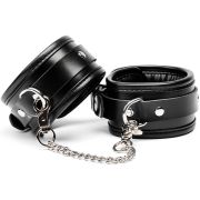 8 pieces cowhide leather bondage set / BK-1001BK
