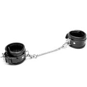 8 pieces cowhide leather bondage set / BK-1001BK