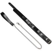 8 pieces cowhide leather bondage set / BK-1001BK