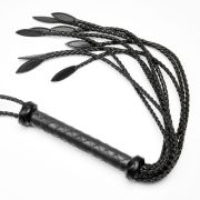 Cowhide leather 9 tails flogger / FL-1001BK