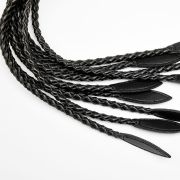 Cowhide leather 9 tails flogger / FL-1001BK