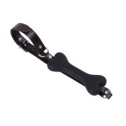 Silicone bone gag / GA-1001BK, GA-1001WT, GA-1001PK, GA-1001RD