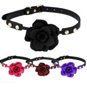 Silicone rose gag / GA-1002BK, GA-1002RD, GA-1002DRD, GA-1002PR