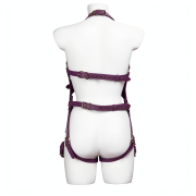 Full body PU leather bondage harness set / BH-1002PR