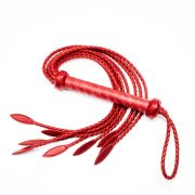 Cowhide leather 9 tails flogger / FL-1001RD