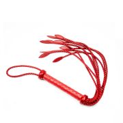 Cowhide leather 9 tails flogger / FL-1001RD
