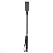 Cowhide leather riding crop / SP-1003BK