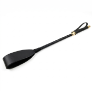 Cowhide leather riding crop / SP-1003BK