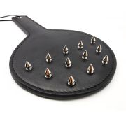 Round PU Leather Spiked Paddle / SP-1010BK