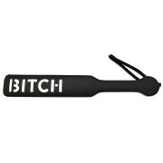 PU leather luminous letters paddle / SP-1004BK-FUCKME, SP-1004BK-BITCH