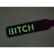 PU leather luminous letters paddle / SP-1004BK-FUCKME, SP-1004BK-BITCH