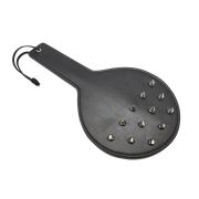 Round PU Leather Spiked Paddle / SP-1010BK