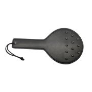 Round PU Leather Spiked Paddle / SP-1010BK