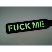 PU leather luminous letters paddle / SP-1004BK-FUCKME, SP-1004BK-BITCH